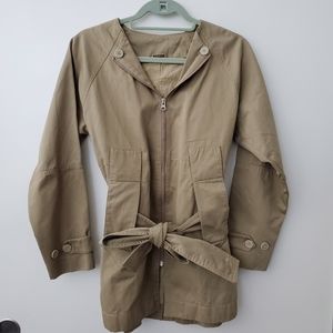 Acne Jeans Cotton Tie-Front Jacket in Size 36